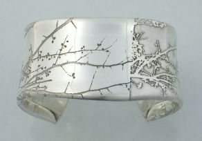 photoetched sterling bracelet